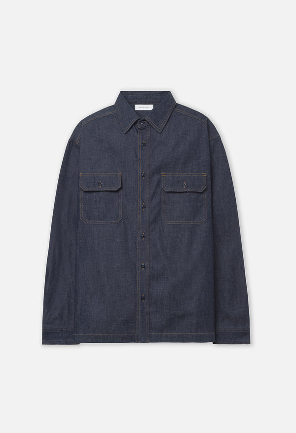john elliott Princeton Work Shirt Dark Indigo