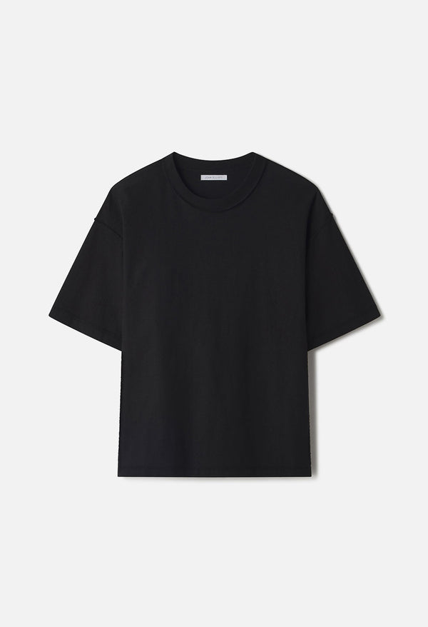John Elliott Reversed Cropped Tee Black