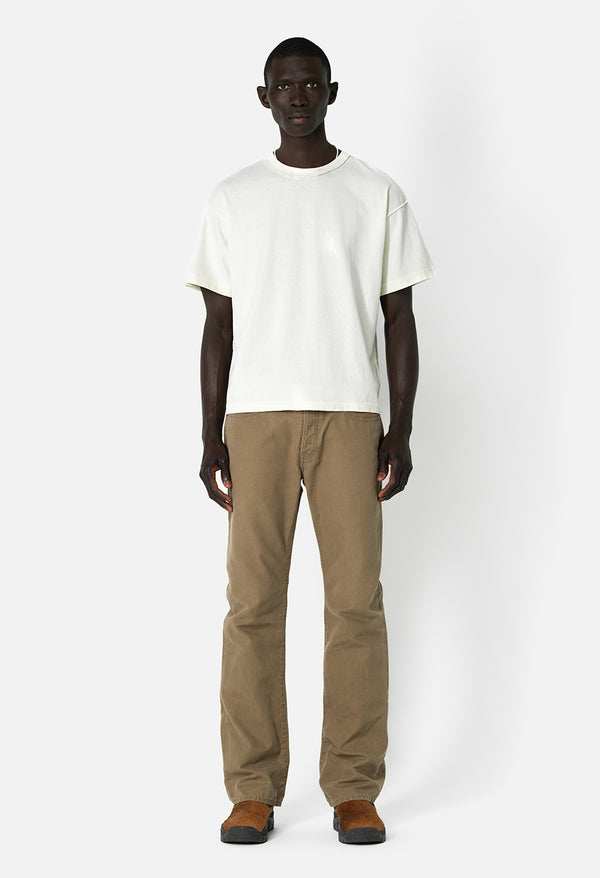 John Elliott Reversed Cropped Tee Washed Salt
