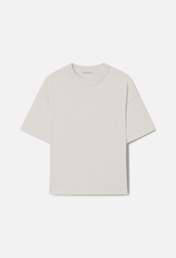 john elliott Reversed Cropped Tee Washed Salt
