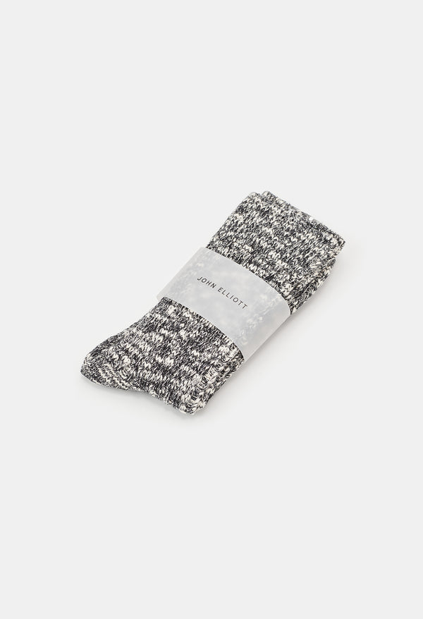 John Elliott Slub Socks Black X Natural