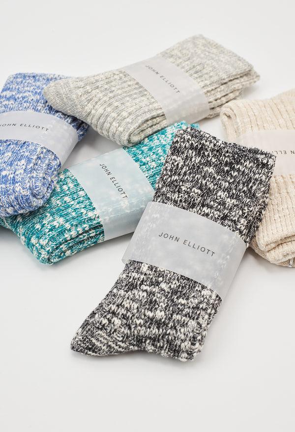 John Elliott Slub Socks Grey X Natural
