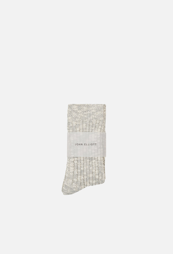 john elliott Slub Socks Grey X Natural