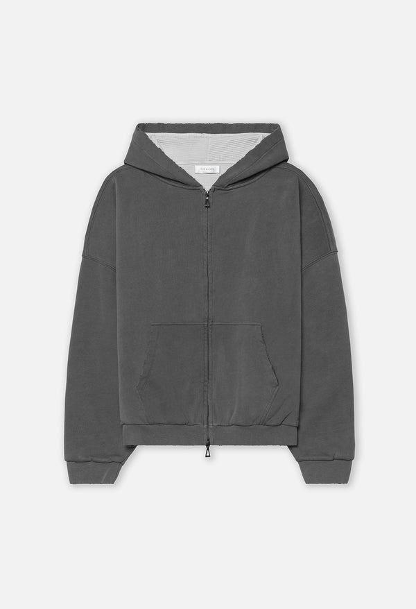 john elliott Thermal Lined Folsom Frances Full Zip Washed Black