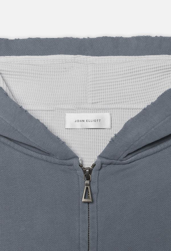 John Elliott Thermal Lined Folsom Frances Full Zip Washed Navy