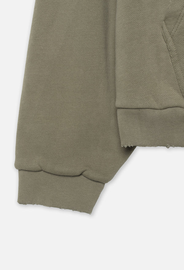 John Elliott Thermal Lined Folsom Frances Hoodie Washed Olive
