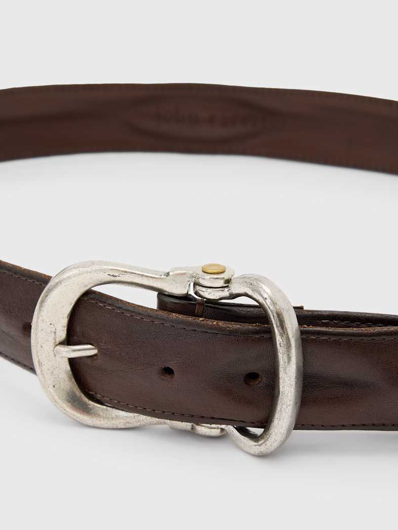 John Varvatos 36MM - FILMORE GUITAR HINGE CLASSIC Accessories All Accessories Belts 36MM FILMORE GUITAR HINGE CLASSIC CHARC BROWN