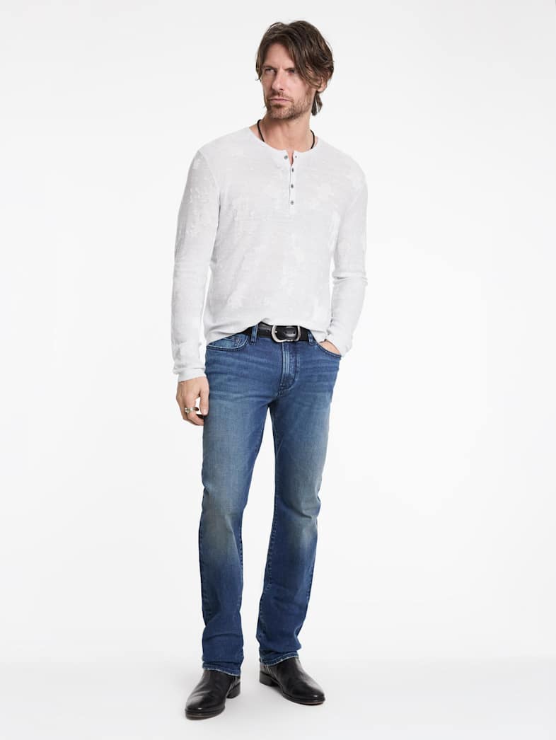 John Varvatos AGUSTIN HENLEY Outlet Outlet Tops AGUSTIN HENLEY LT GREY HEAT