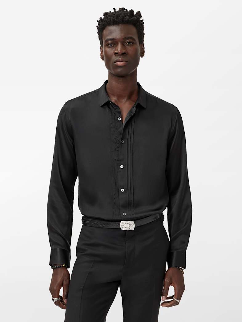 John Varvatos ALBANY SHIRT Clothing Tops Shirts ALBANY SHIRT BLACK