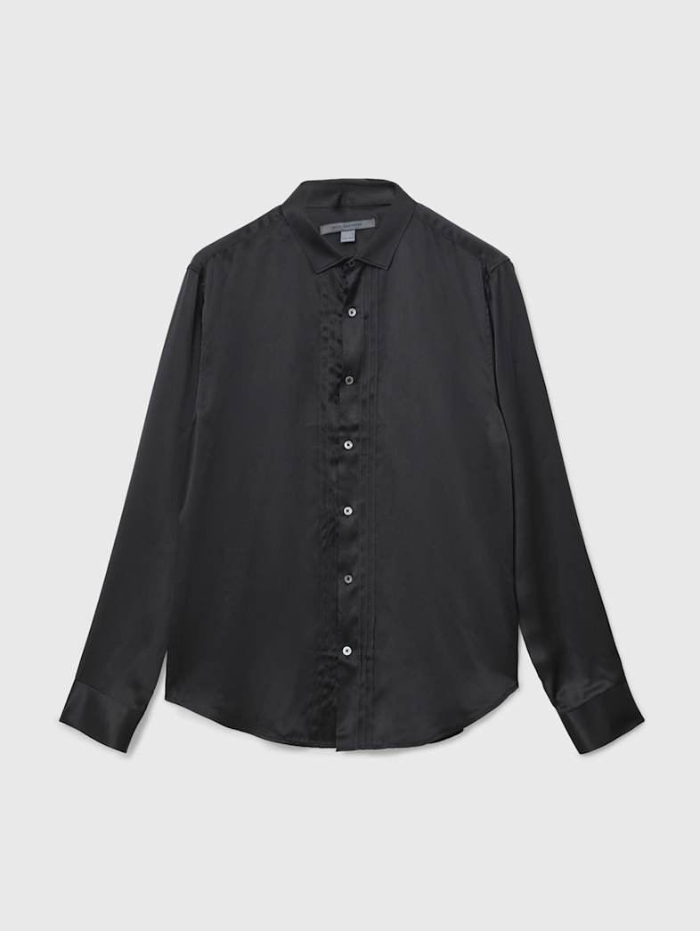 john varvatos ALBANY SHIRT Clothing Tops Shirts ALBANY SHIRT BLACK