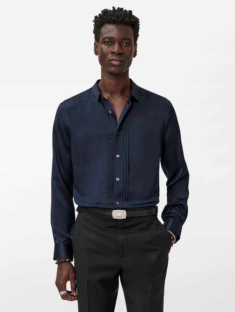 John Varvatos ALBANY SHIRT Clothing Tops Shirts ALBANY SHIRT NAVY