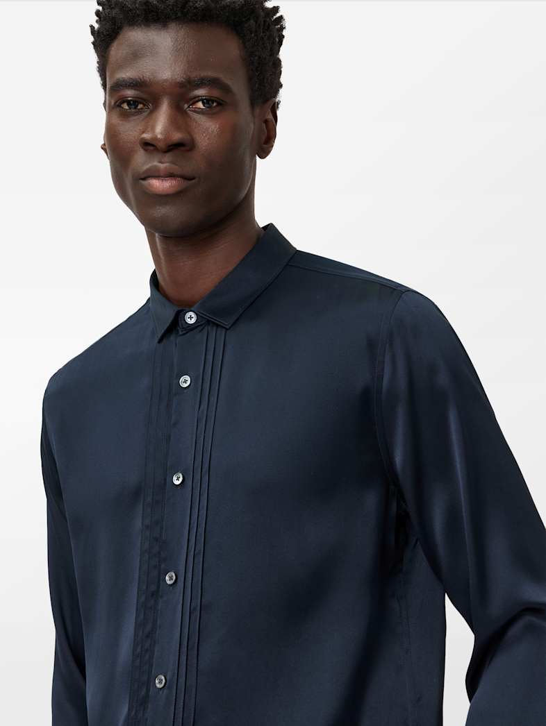 John Varvatos ALBANY SHIRT Clothing Tops Shirts ALBANY SHIRT NAVY