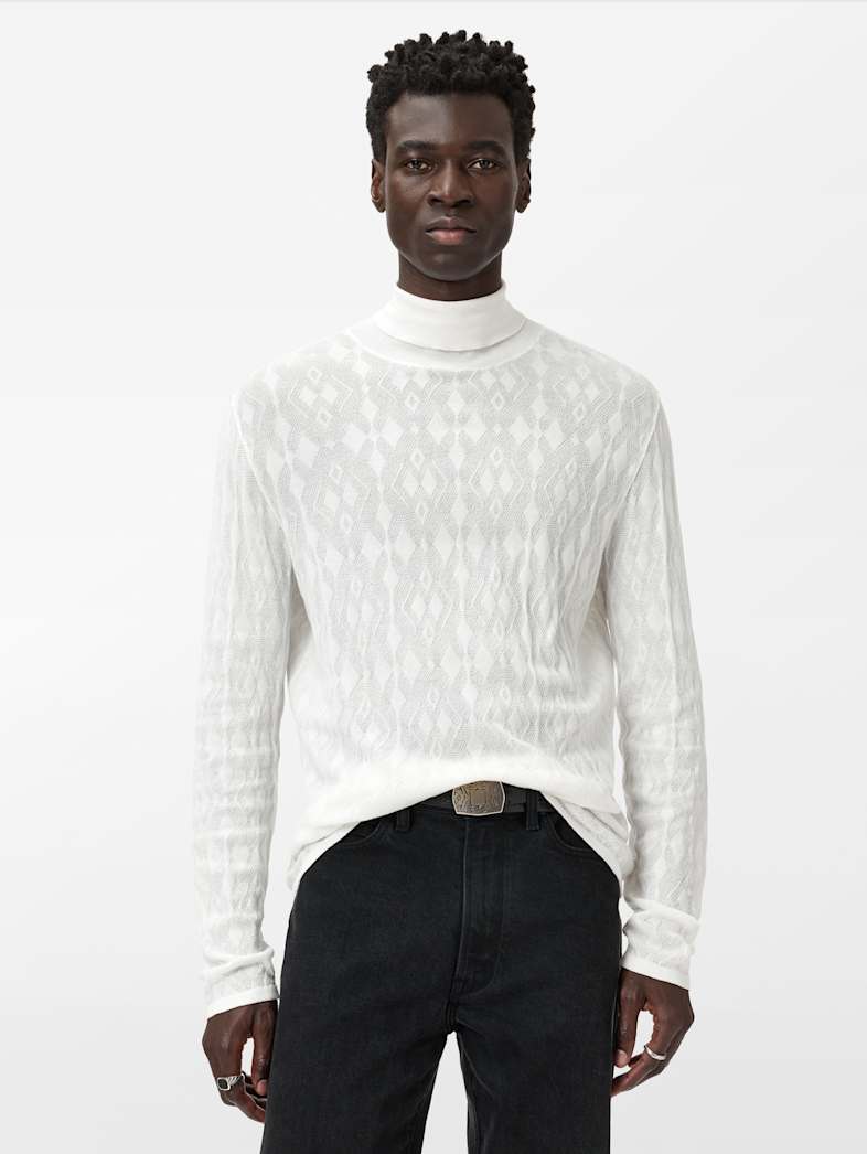 John Varvatos ALISTAIR TURTLE NECK Clothing Tops Sweaters ALISTAIR TURTLE NECK SALT