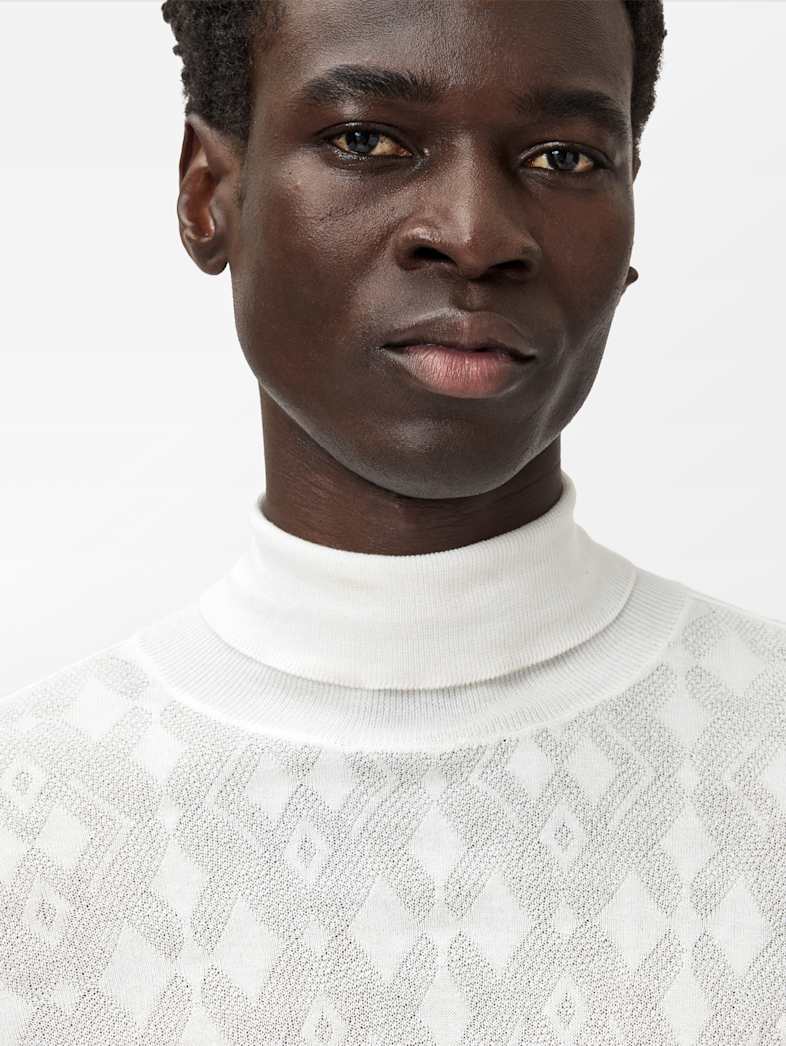 John Varvatos ALISTAIR TURTLE NECK Clothing Tops Sweaters ALISTAIR TURTLE NECK SALT