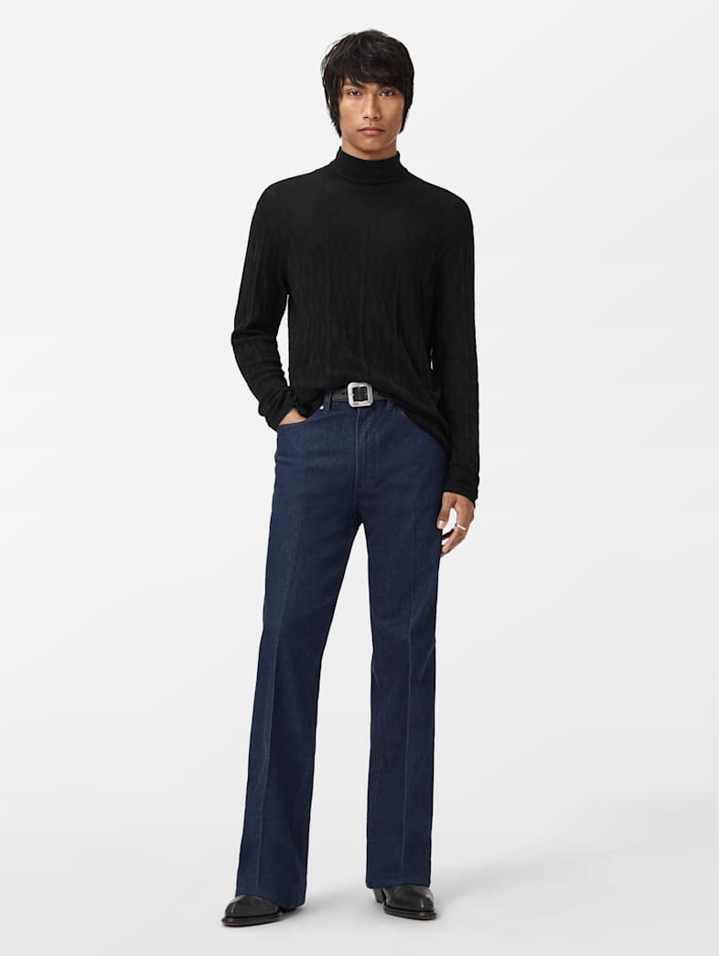 John Varvatos ALISTAIR TURTLE NECK Clothing Tops Sweaters ALISTAIR TURTLE NECK BLACK