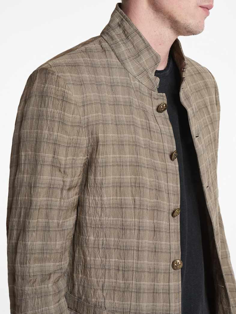 John Varvatos ANSON JACKET Outlet Outlet Leather & Outerwear ANSON JACKET OLIVE LEAF