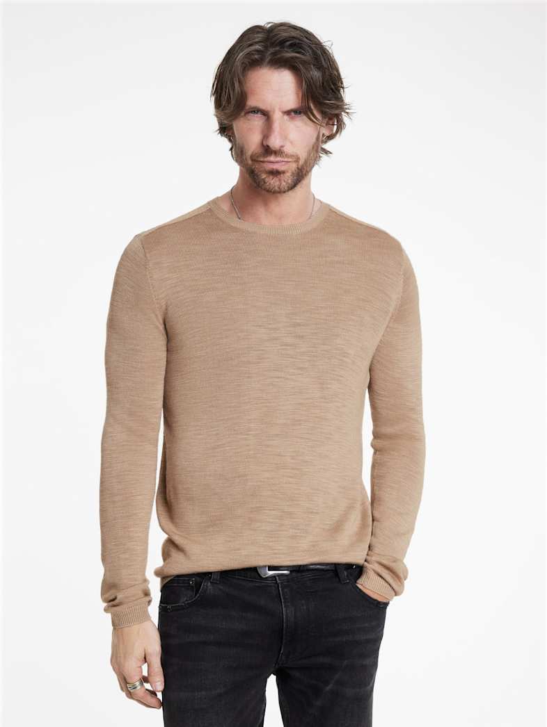 John Varvatos AVEIRO CREW Outlet Outlet Tops AVEIRO CREW ALMOND