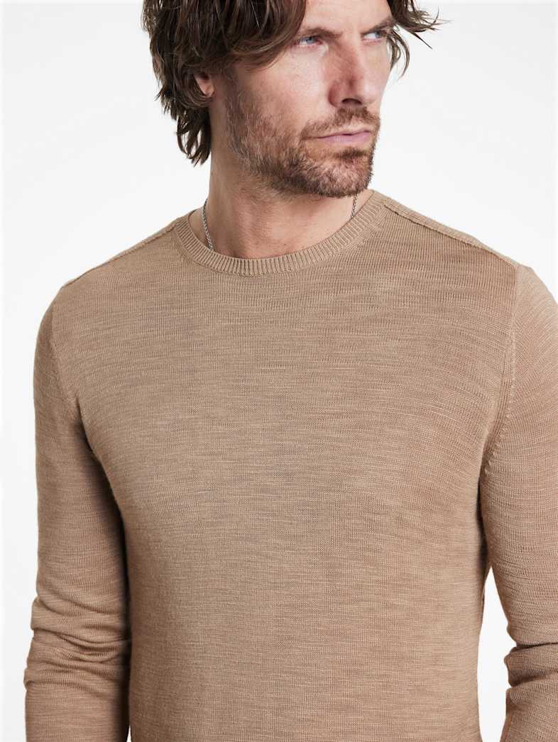 John Varvatos AVEIRO CREW Outlet Outlet Tops AVEIRO CREW ALMOND