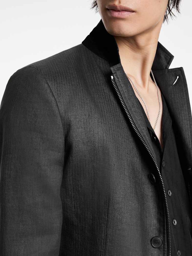 John Varvatos BALDWIN JACKET Outlet Outlet Leather & Outerwear BALDWIN JACKET BLACK