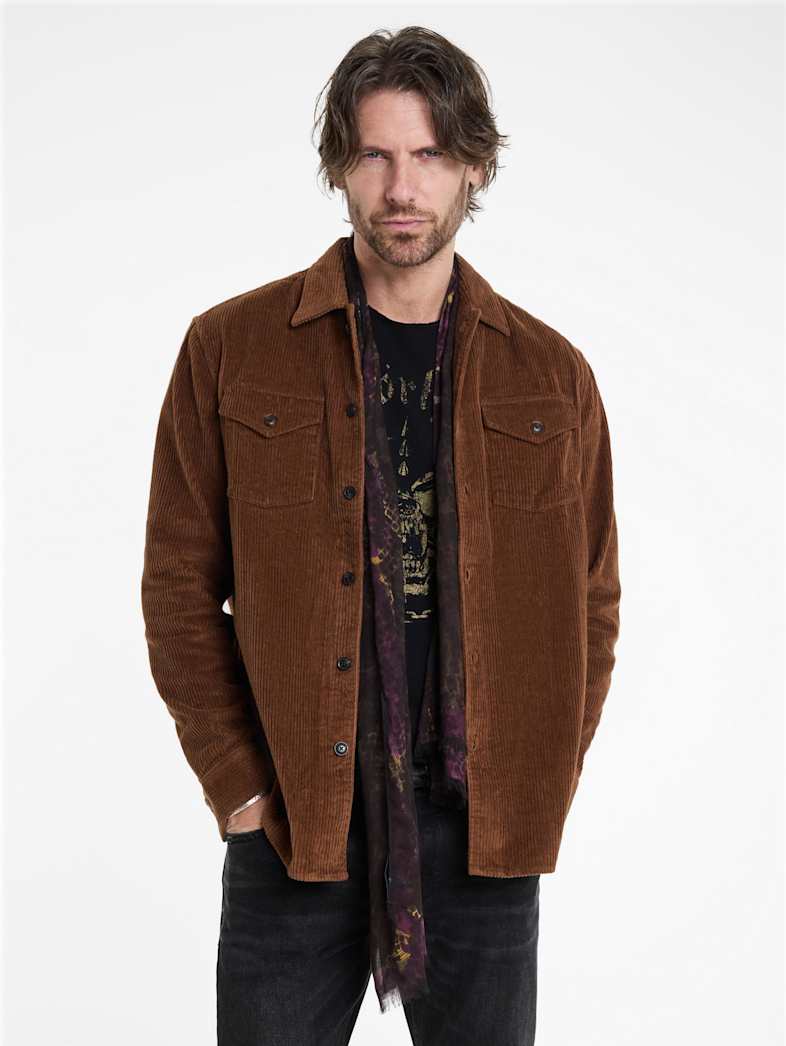 John Varvatos BAUER OVERSHIRT Outlet BAUER OVERSHIRT CHAMOIS