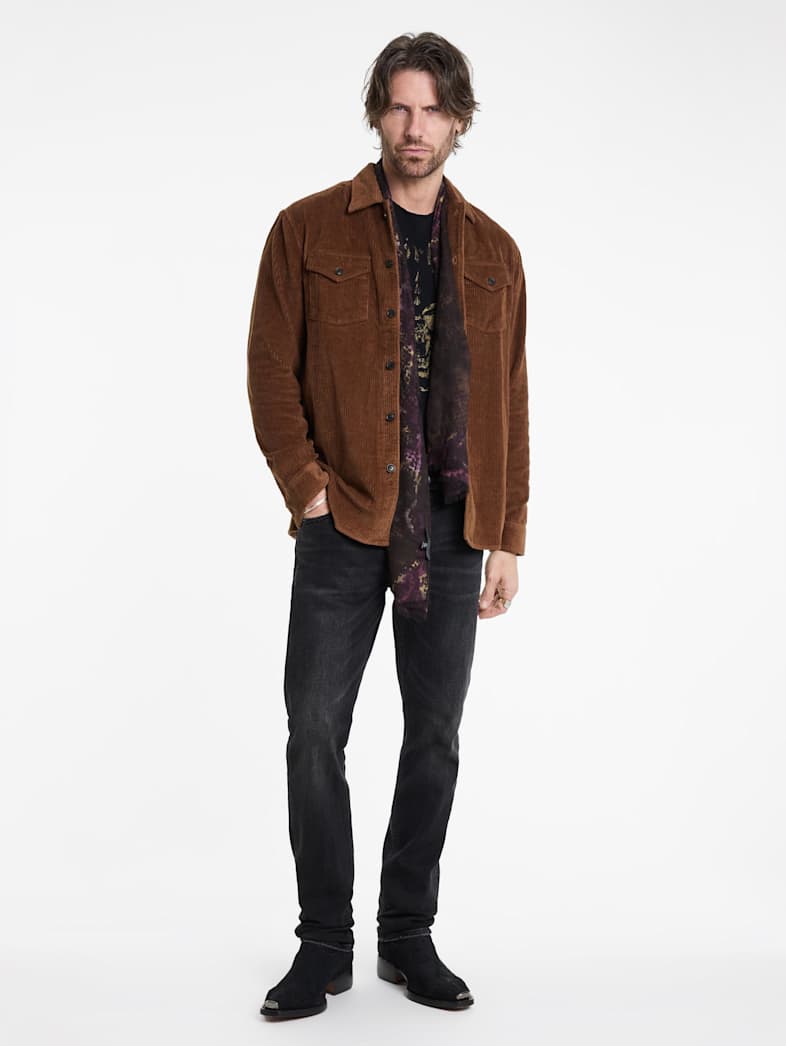 John Varvatos BAUER OVERSHIRT Outlet BAUER OVERSHIRT CHAMOIS