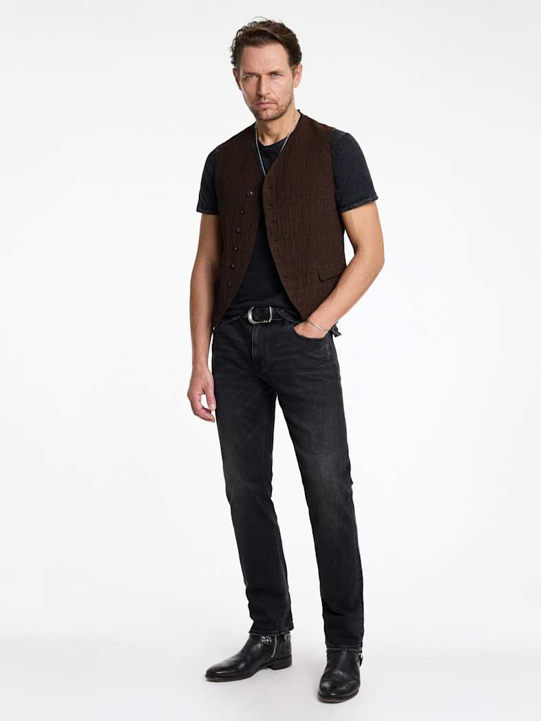 John Varvatos BELL VEST Outlet Outlet Tops BELL VEST HAZELNUT