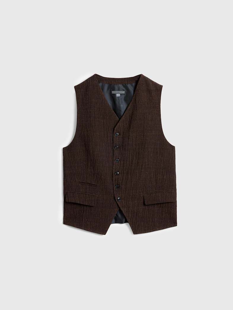 john varvatos BELL VEST Outlet Outlet Tops BELL VEST HAZELNUT