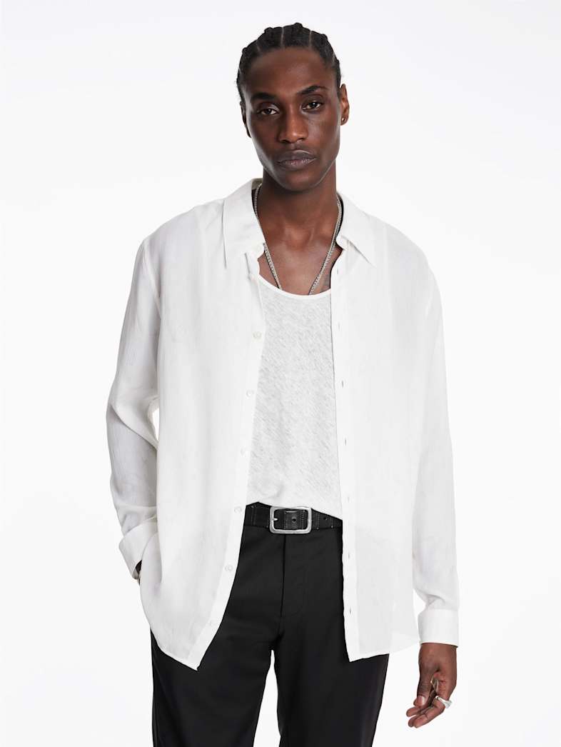 John Varvatos BETWOOD SHIRT Outlet Outlet Tops BETWOOD SHIRT MACADAMIA
