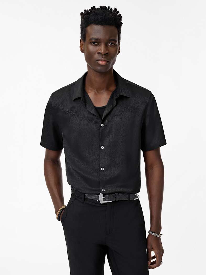 John Varvatos BODIE SHIRT Clothing Tops Shirts BODIE SHIRT BLACK