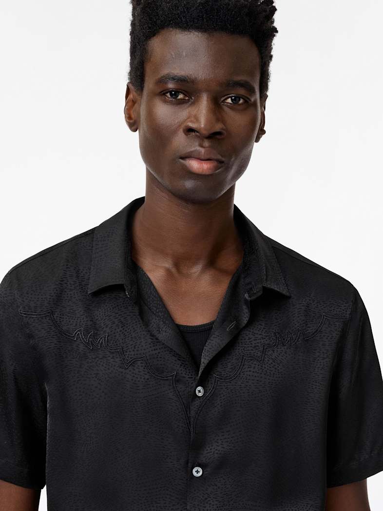 John Varvatos BODIE SHIRT Clothing Tops Shirts BODIE SHIRT BLACK