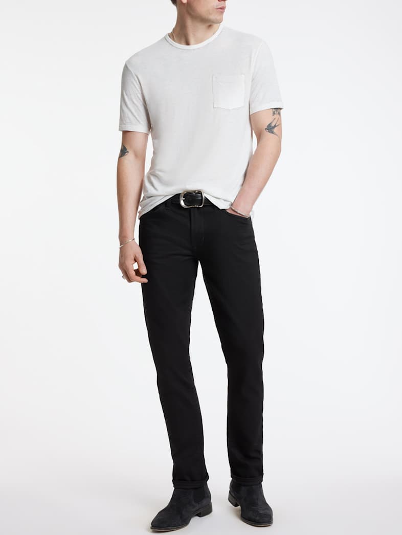 John Varvatos BOND BURNOUT T-SHIRT Clothing Featured JV ESSENTIALS BOND BURNOUT T SHIRT SALT