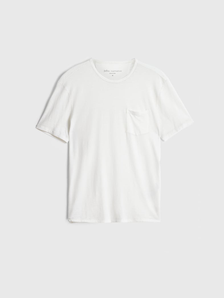 john varvatos BOND BURNOUT T-SHIRT Clothing Featured JV ESSENTIALS BOND BURNOUT T SHIRT SALT