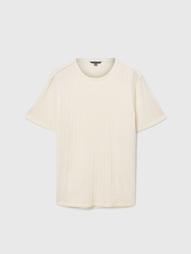 john varvatos BRASSE CREW Clothing Tops T Shirts BRASSE CREW IVORY