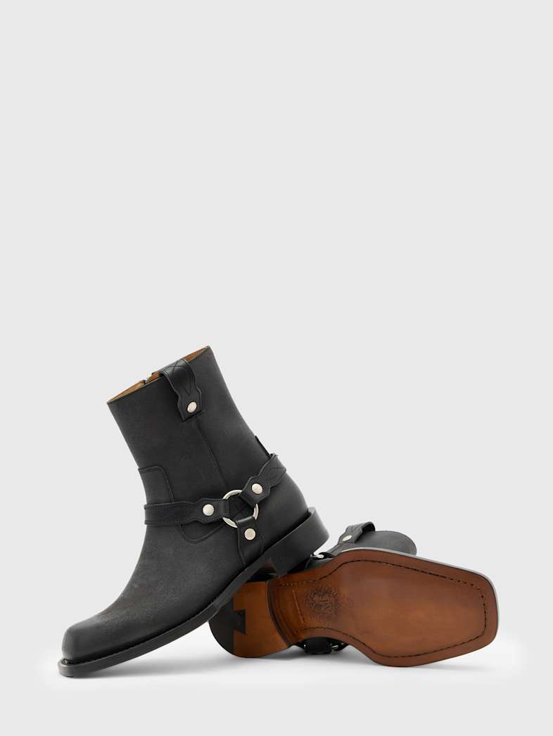 John Varvatos BROOME HARNESS BOOT Shoes All Shoes Boots BROOME HARNESS BOOT BLACK