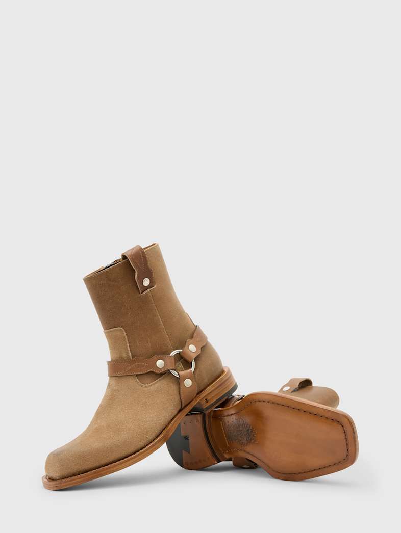 John Varvatos BROOME HARNESS BOOT Shoes All Shoes Boots BROOME HARNESS BOOT WOOD BROWN