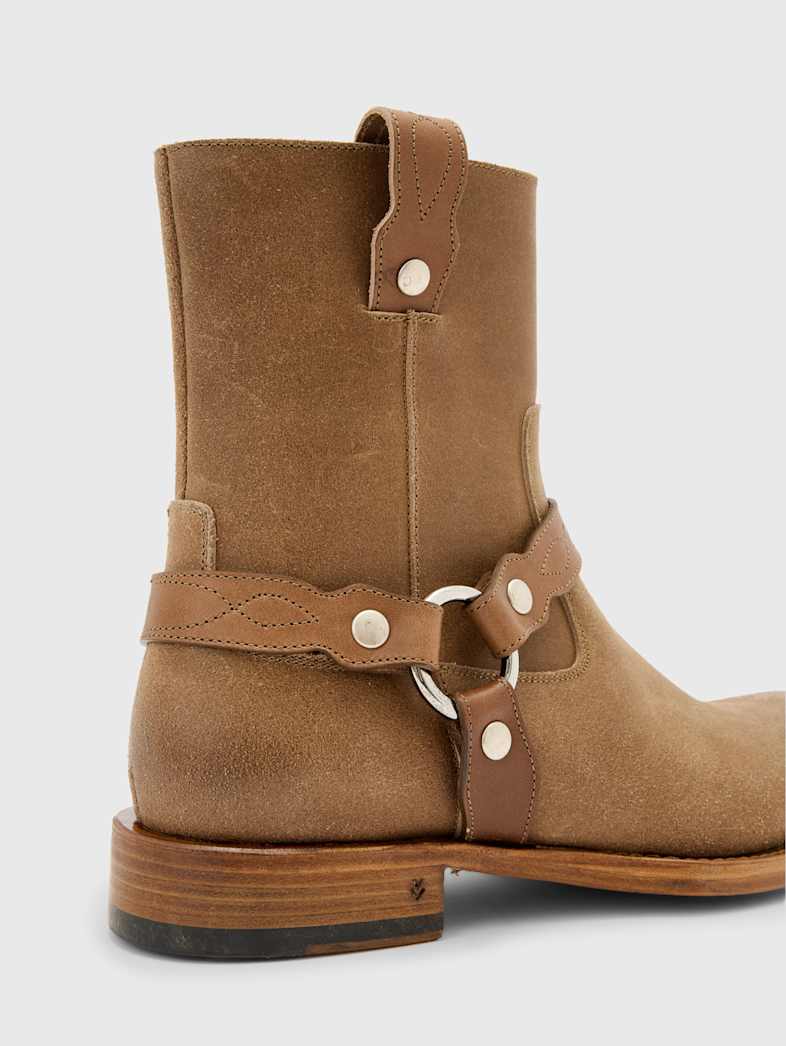 John Varvatos BROOME HARNESS BOOT Shoes All Shoes Boots BROOME HARNESS BOOT WOOD BROWN