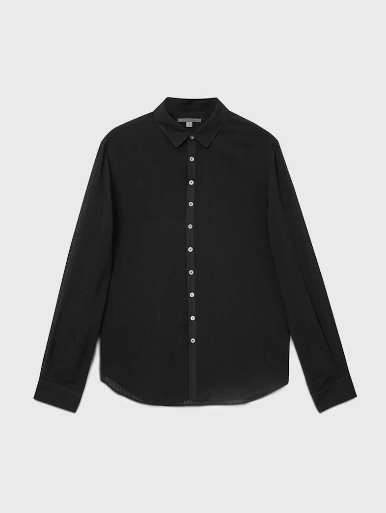 john varvatos BUCKS SHIRT Clothing Tops Shirts BUCKS SHIRT BLACK