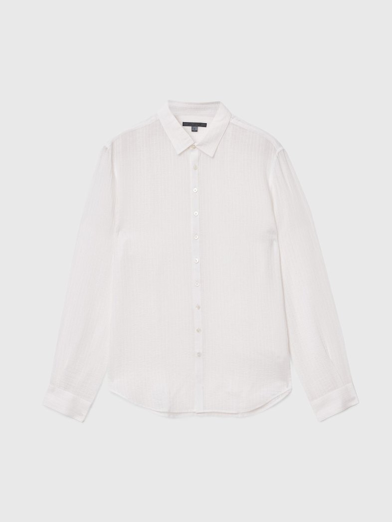 john varvatos BUCKS SHIRT Clothing Tops Shirts BUCKS SHIRT CHALK