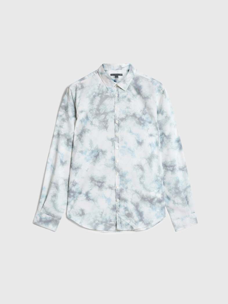 john varvatos BUCKS SHIRT Outlet Outlet Tops BUCKS SHIRT CEMENT WHT