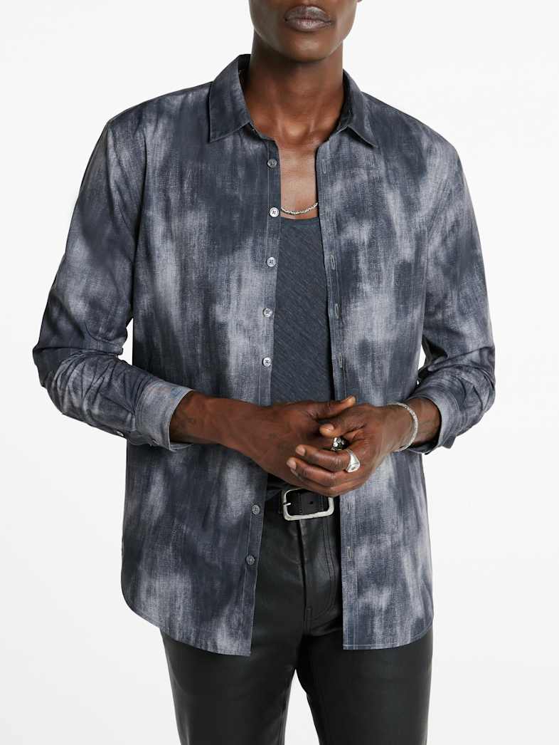 John Varvatos BUCKS SHIRT Outlet Outlet Tops BUCKS SHIRT MED GREY