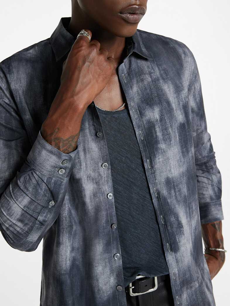 John Varvatos BUCKS SHIRT Outlet Outlet Tops BUCKS SHIRT MED GREY