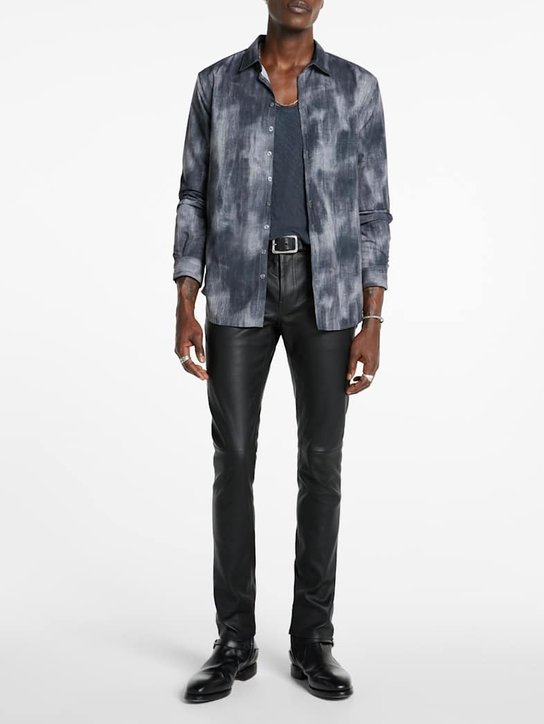 John Varvatos BUCKS SHIRT Outlet Outlet Tops BUCKS SHIRT MED GREY