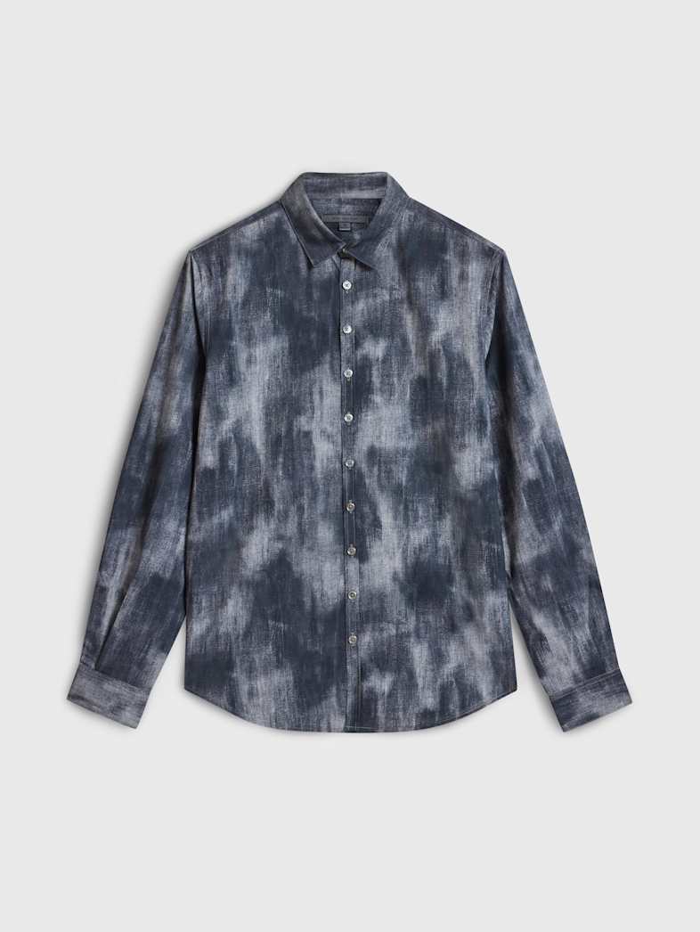 john varvatos BUCKS SHIRT Outlet Outlet Tops BUCKS SHIRT MED GREY