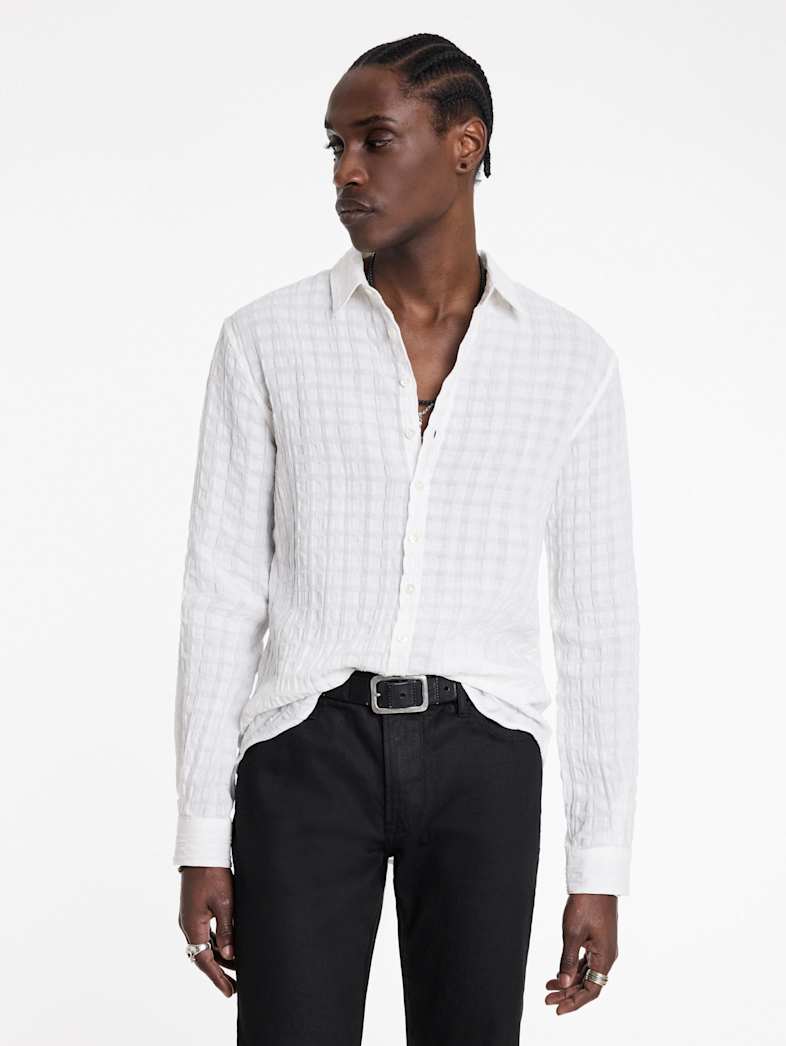 John Varvatos BUCKS SHIRT Outlet Outlet Tops BUCKS SHIRT WHITE