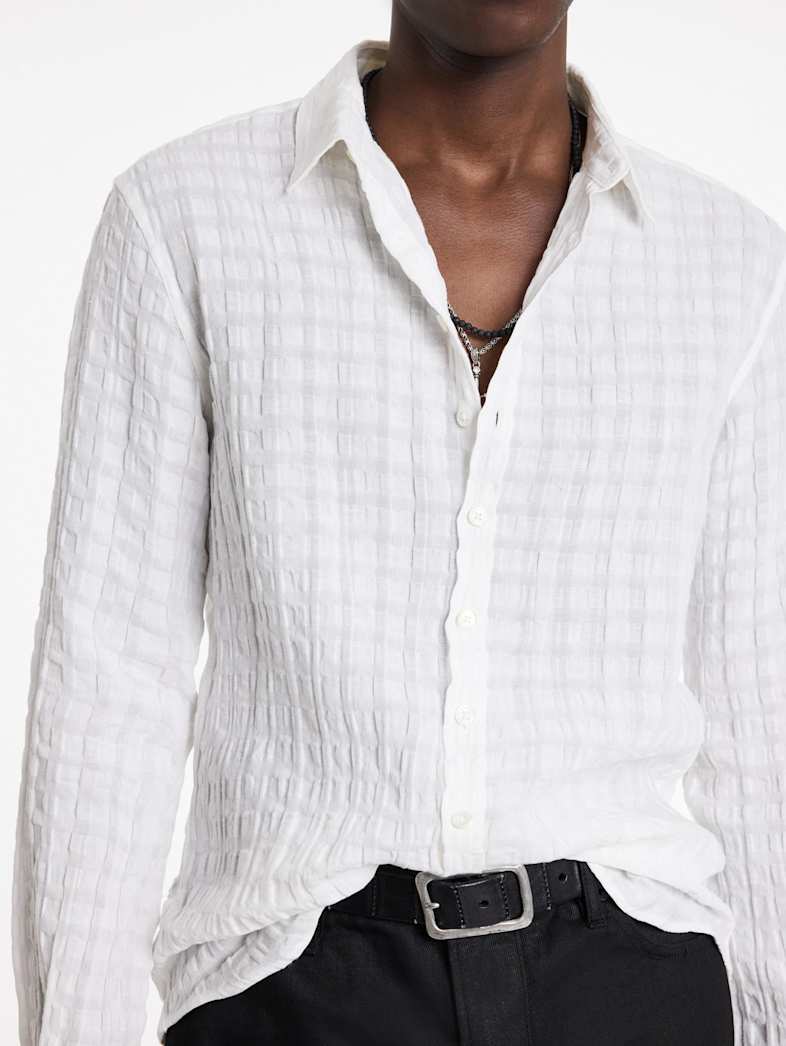 John Varvatos BUCKS SHIRT Outlet Outlet Tops BUCKS SHIRT WHITE