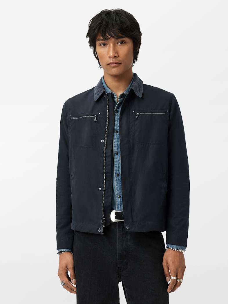 John Varvatos CALVIN WORK JACKET Clothing Tops Coats And Jackets CALVIN WORK JACKET NAVY