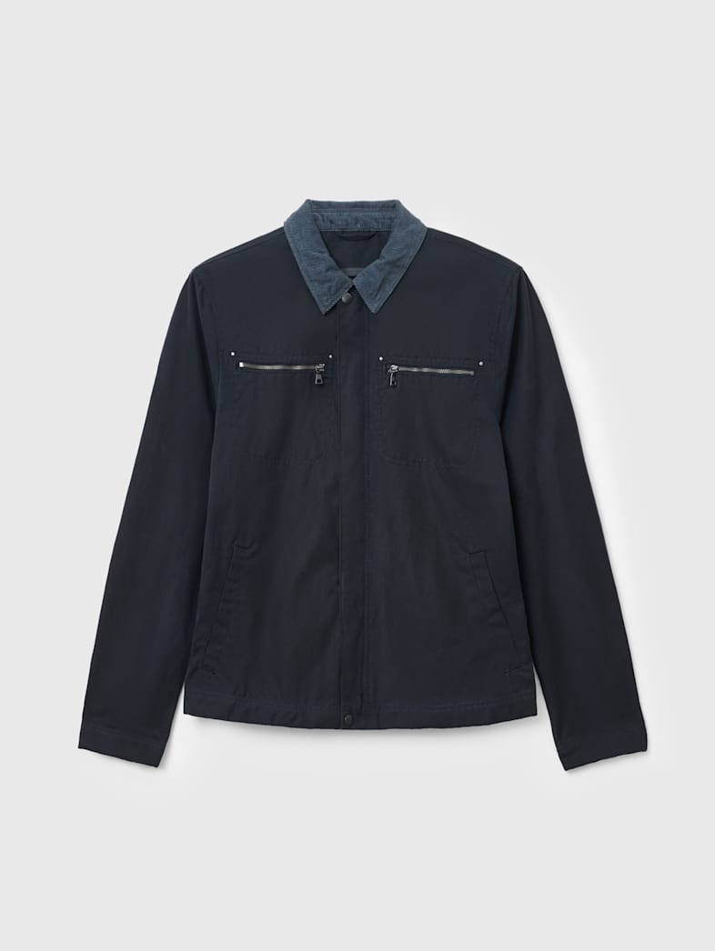 john varvatos CALVIN WORK JACKET Clothing Tops Coats and Jackets CALVIN WORK JACKET NAVY