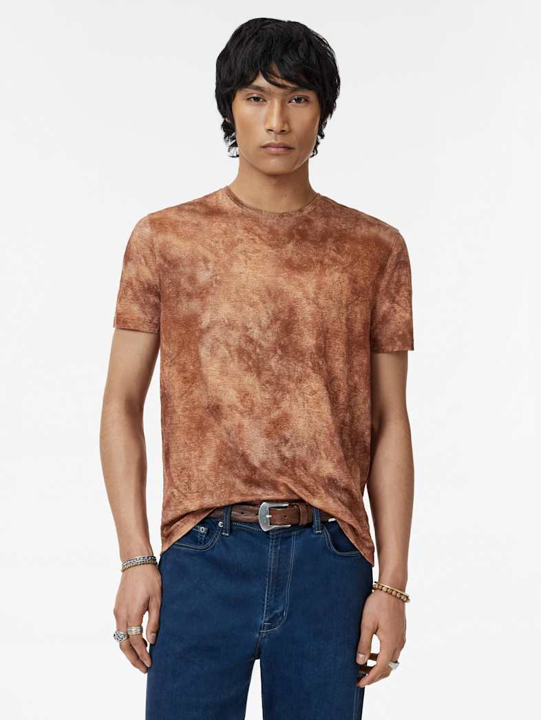 John Varvatos CAMPANA CREW Clothing Tops T Shirts CAMPANA CREW CAMEL