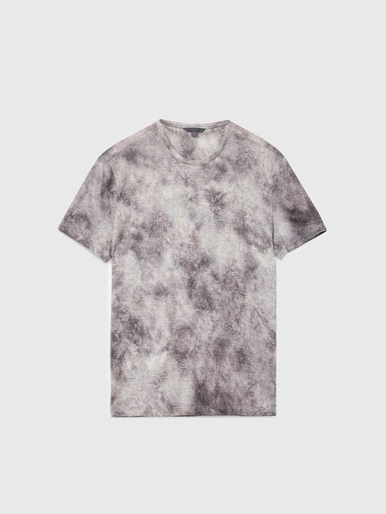 john varvatos CAMPANA CREW Clothing Tops T Shirts CAMPANA CREW GREY STONE
