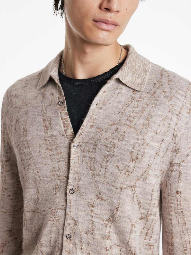 John Varvatos CARAVAGGIO SHIRT Outlet CARAVAGGIO SHIRT GREY/TAN